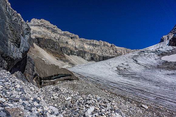 Loose slopes to the Sturdee Glacier.