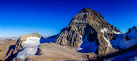 Impressive views of Mount Assiniboine with Magog at left.