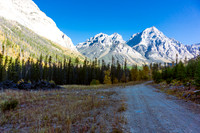 Driving up the Aurora Creek road towards Aye and Eon.