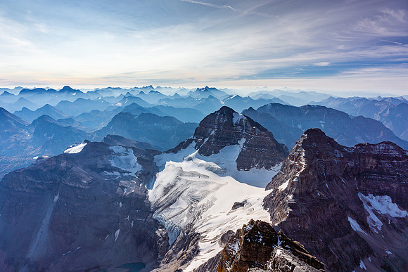 Spectacular views down on Aye, Eon and Gloria.