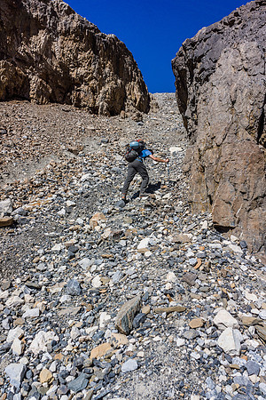 Loose slopes to the Sturdee Glacier.