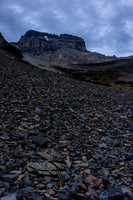 It's much darker than this photo makes it appear here. I have no more photos after this one - a glace back at the massive SW slopes of the big "A" and Lunette.
