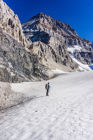 Ascending the Sturdee Glacier.