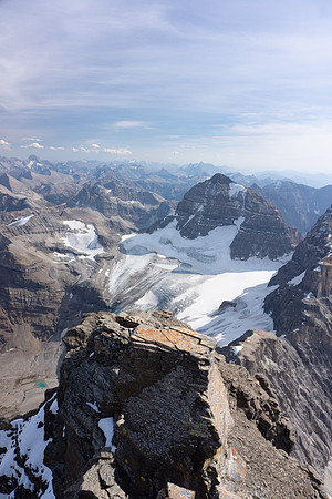 Views towards the east face of Eon from Lunette Peak.