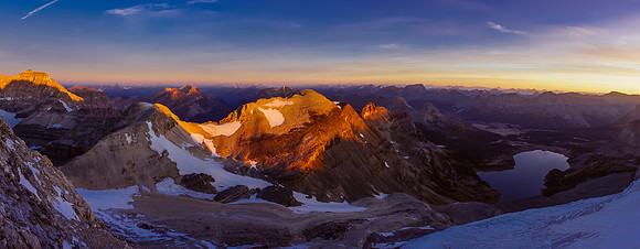 Sunrise over the Assiniboine area.
