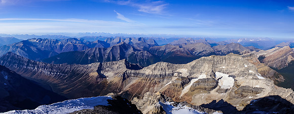 Looking over The Marshall and our approach route at lower left.