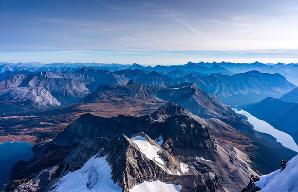 Looking over Magog, Terrapin and The Towers to Wonder, Cautley and Turbulent towards Kananaskis.