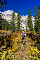 Approaching Assiniboine Lake.