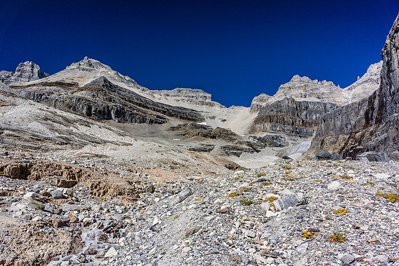 Loose slopes to the Sturdee Glacier.