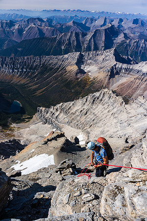 Rapping the upper SW face.