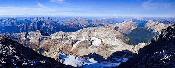 The Marshall, Watson, Indian and Simpson Ridge at right.