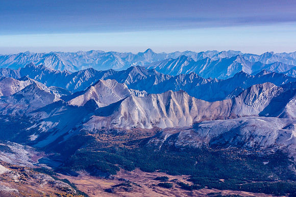 Cave, Og and Allenby with the Sundance Range and even Mount Aylmer visible.