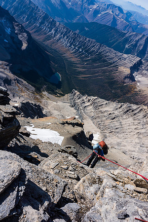 Rapping the upper SW face.