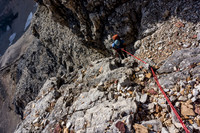 Rapping the SW face.