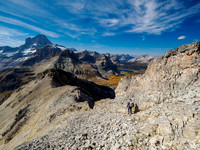 Descending from Wonder Peak to Wonder Pass.