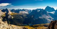 Views over Marvel Pass, Terrapin Lake and Lake Gloria.