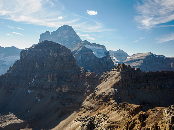 Naiset Peak and Assiniboine.