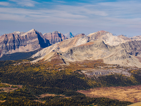Indian Peak (L) and Nestor Peak.