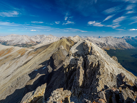 Views back to Mount Cautley.