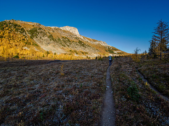 Hiking through Citadel Pass.