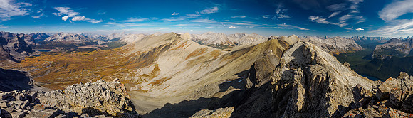 Views back to Mount Cautley.
