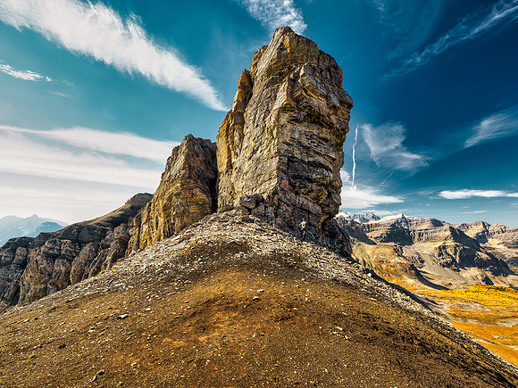 Dramatic NE cliffs on Wonder Peak.