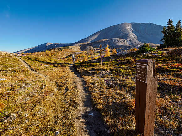 Hiking through Citadel Pass.