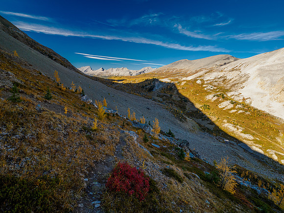 Descending The Towers to Wonder Pass.