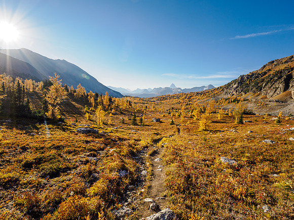 Hiking through Citadel Pass.