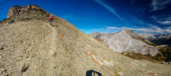 Ascending the SE ridge of The Towers.