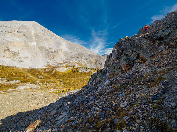 Hiking up the lower section of The Towers.