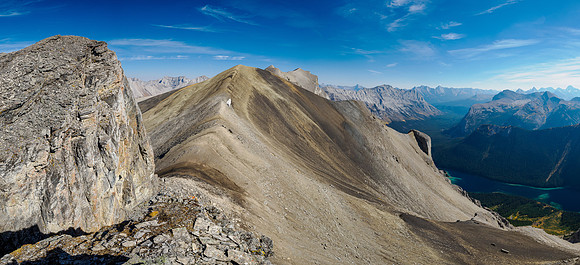 Ascending the NE end of Wonder Peak. View to Ely's Dome.
