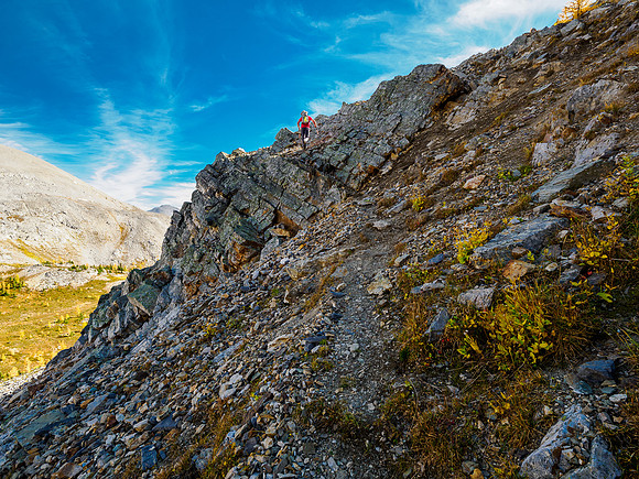Hiking up the lower section of The Towers.