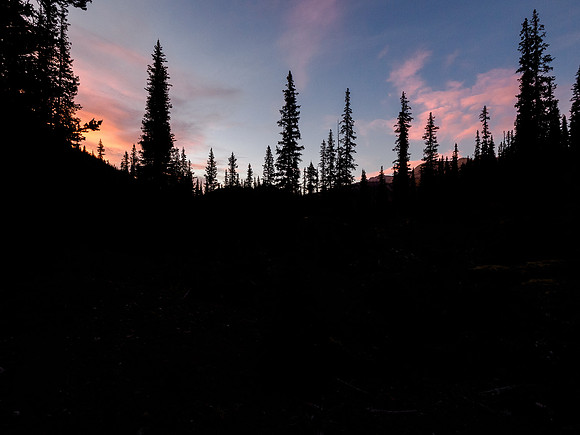 Sunrise from the Valley of the Rocks trail.