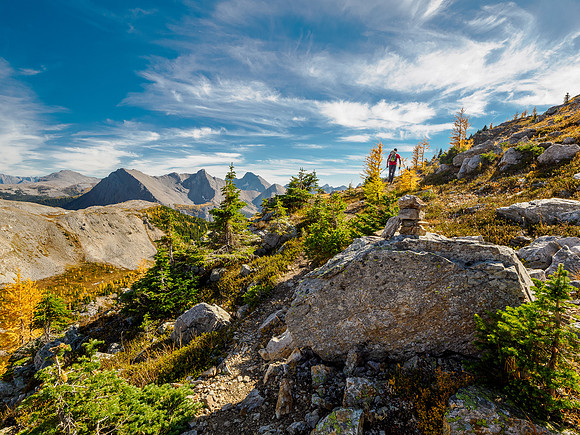 Hiking up the lower section of The Towers.