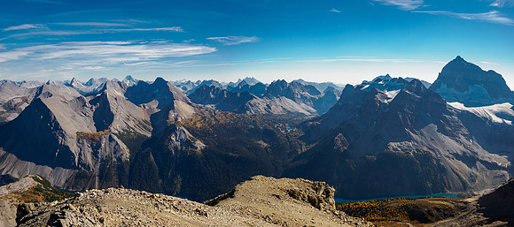 Views to the Marvel Pass area.