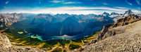 Views of Marvel Lake from the unnamed outlier east of Ely's Dome.