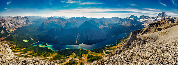 Views of Marvel Lake from the unnamed outlier east of Ely's Dome.