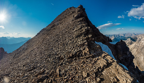 Easy, but gorgeous slopes to the summit.