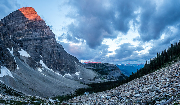 Sunrise from camp on Saturday morning.