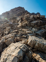Don't underestimate the looseness of the terrain on the larger Assiniboine peaks.