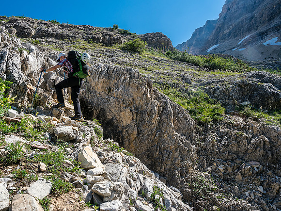 It was right around this point when we looked at our GPS and realized we were gaining a TON of height - over 850m already at this point!