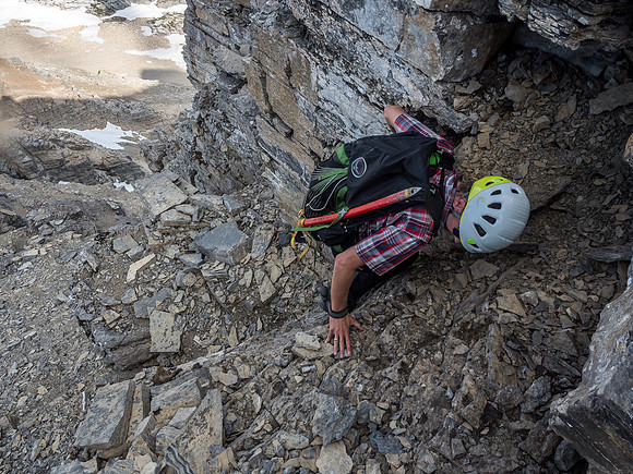 Careful to press down on rocks rather than pull on them!