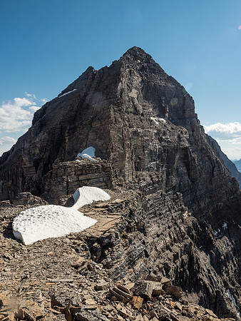 Another view back at the crux wall.