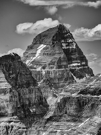 The always impressive and majestic Mount Assiniboine towers over the Aye / Eon col.