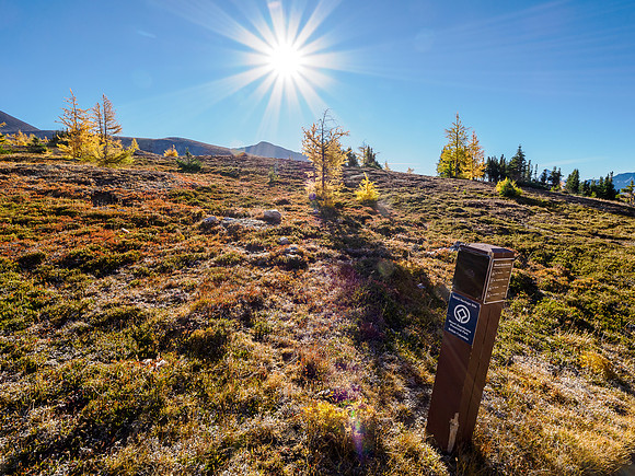 Hiking through Citadel Pass.