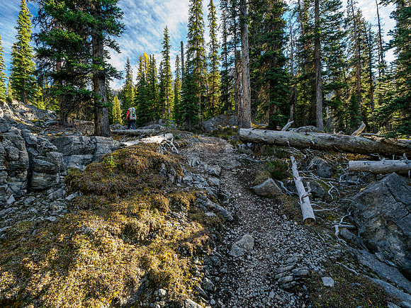 Hiking the Valley of the Rocks Trail to Og Lake.