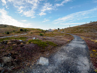 Hiking up to Sunshine Meadows from the village.
