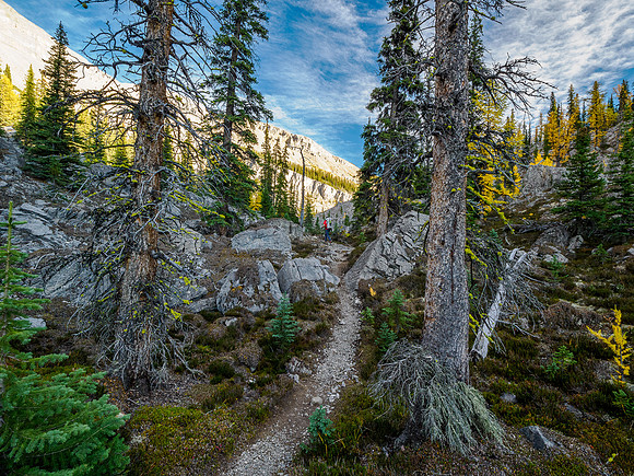 Hiking the Valley of the Rocks Trail to Og Lake.