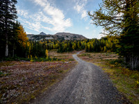 Hiking up to Sunshine Meadows from the village.